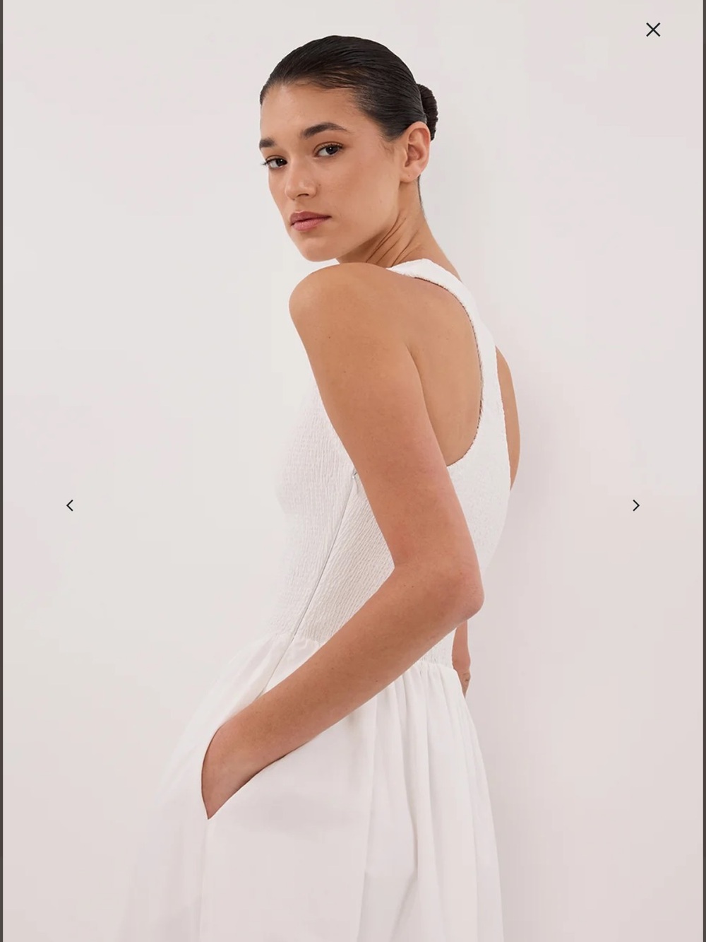 DISSH Florence White Cotton Midi Dress - Picture 6 of 7